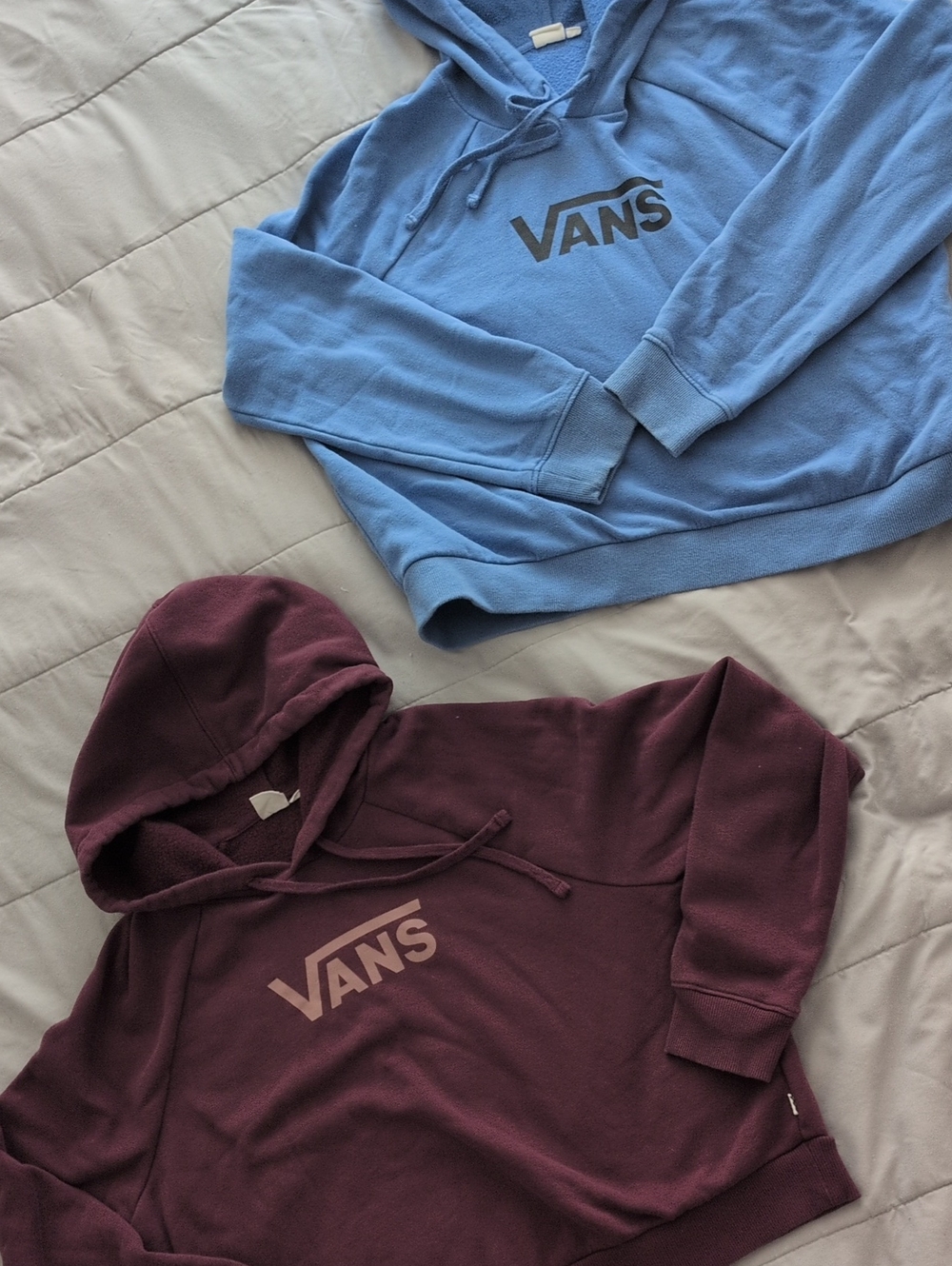 Vans Blue & Maroon Logo Hoodies Med & Large